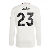 Fotballdrakt Herre Manchester United Luke Shaw #23 Tredjedrakt 2023-24 Langermet
